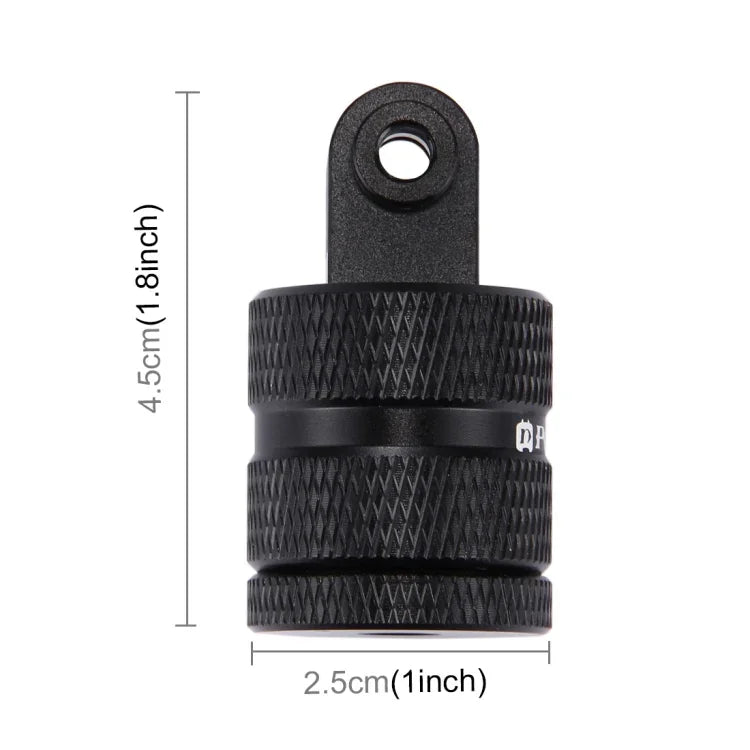 PULUZ 1/4-Zoll-Schraubgewinde-Stativadapter mit CNC-Bearbeitung für GoPro, Insta360, DJI und andere Action-Kameras, 1/4 Zoll lang