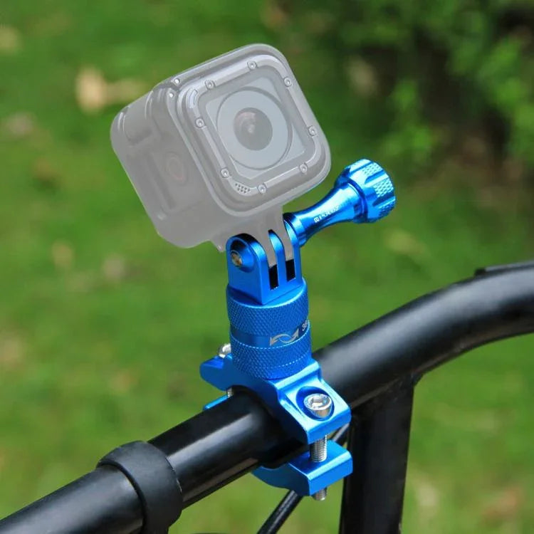 PULUZ 360° drehbare Fahrradlenkerhalterung aus Aluminium mit Schraube für GoPro, Insta360, DJI und andere Action-Kameras, China-Lager (Rot), China-Lager (Blau), Lenkerhalterung 1