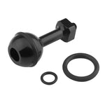 PULUZ 1/4-Zoll-Schraub-Kugelgelenkadapter aus Aluminium für GoPro, Insta360, DJI und andere Action-Kameras, Durchmesser: 2,5 cm, 1/4-Zoll-Schraube (Schwarz), 1/4-Zoll-Schraube (Blau)
