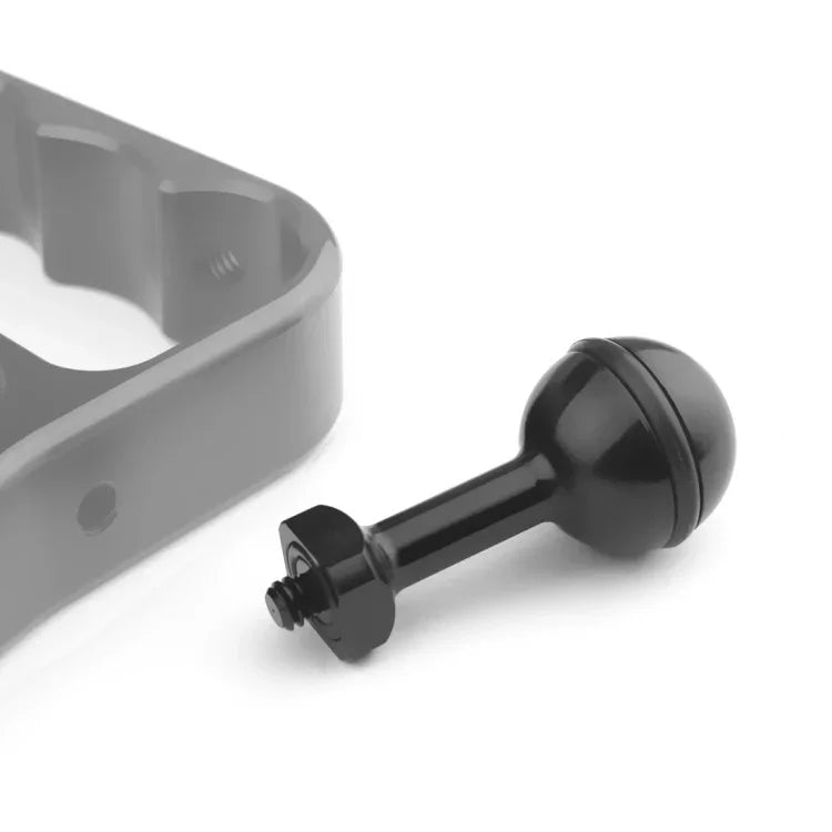 PULUZ 1/4-Zoll-Schraub-Kugelgelenkadapter aus Aluminium für GoPro, Insta360, DJI und andere Action-Kameras, Durchmesser: 2,5 cm, 1/4-Zoll-Schraube (Schwarz), 1/4-Zoll-Schraube (Blau)