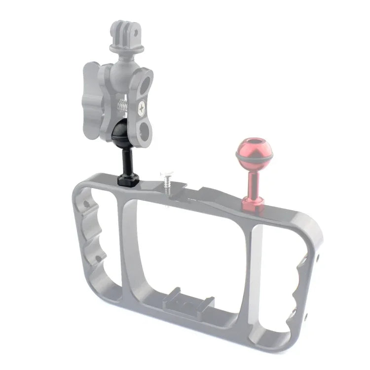 PULUZ 1/4-Zoll-Schraub-Kugelgelenkadapter aus Aluminium für GoPro, Insta360, DJI und andere Action-Kameras, Durchmesser: 2,5 cm, 1/4-Zoll-Schraube (Schwarz), 1/4-Zoll-Schraube (Blau)