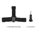 PULUZ Elastisches Befestigungsband, verstellbares Kopfband für GoPro, Insta360 ONE R, DJI Osmo Action und andere Action-Kameras, Kopfband
