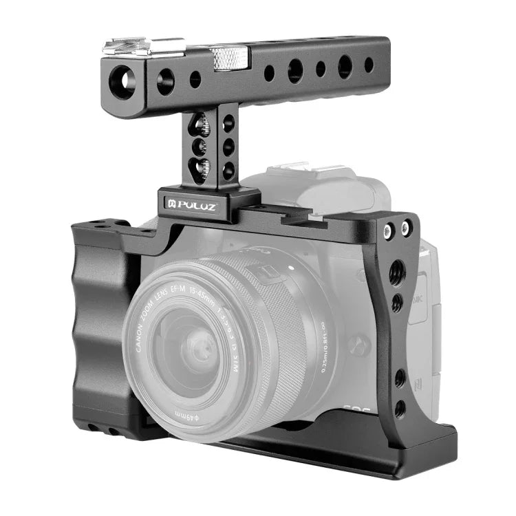 PULUZ Videokamerakäfig-Stabilisator mit Griff für Canon EOS M50, für Canon EOS M50