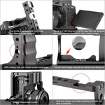 PULUZ Videokamerakäfig-Stabilisator mit Griff für Canon EOS M50, für Canon EOS M50