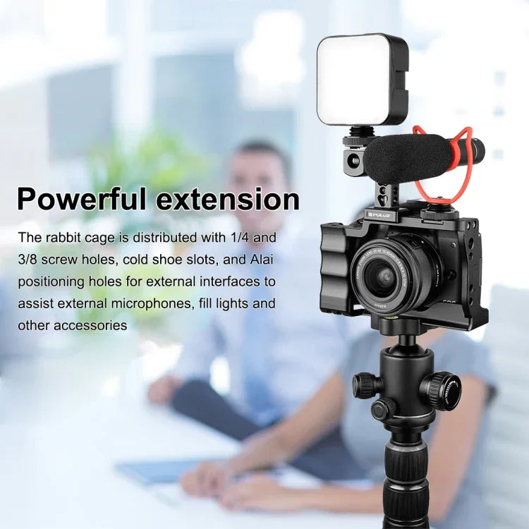 PULUZ Videokamerakäfig-Stabilisator mit Griff für Canon EOS M50, für Canon EOS M50