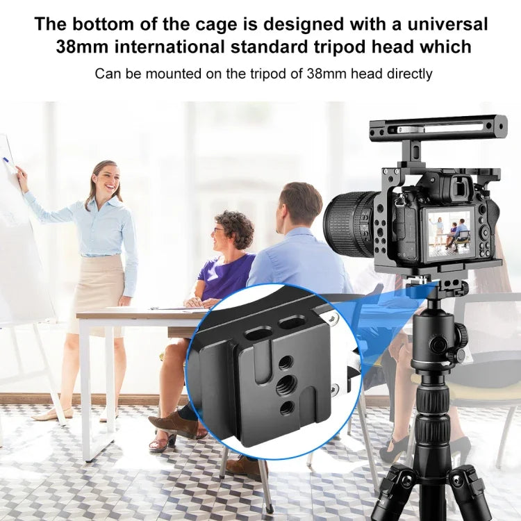 PULUZ Videokamerakäfig mit Griff für Nikon Z6 / Z7, Kamerakäfig mit Griff für Nikon Z6 / Z7