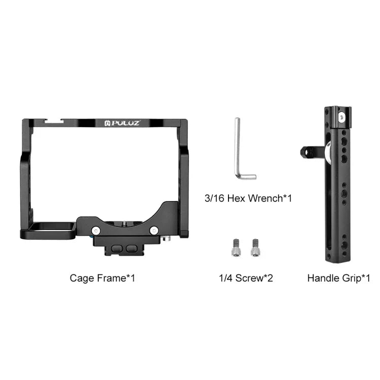 PULUZ Videokamerakäfig mit Griff für Nikon Z6 / Z7, Kamerakäfig mit Griff für Nikon Z6 / Z7