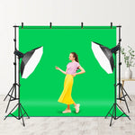 2 x 2m Photo Studio Background Support Stand Backdrop Crossbar Bracket, 2 x 2m