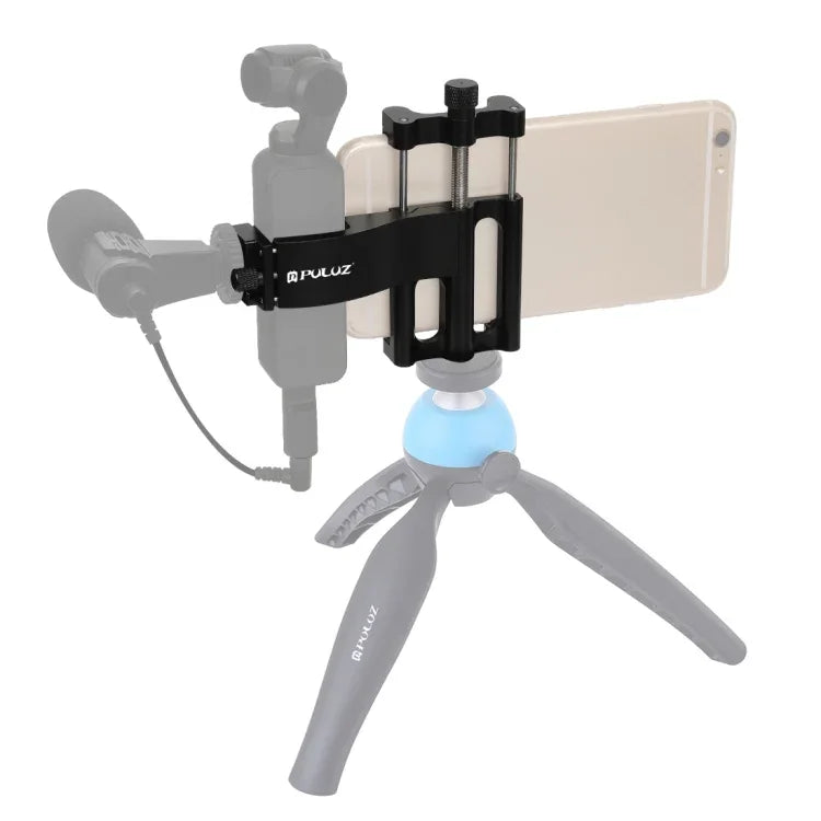 PULUZ Multifunktions-Smartphone-Befestigungsklemme aus Aluminiumlegierung, Erweiterungshalterung für DJI OSMO Pocket / Pocket 2, Befestigungsklemme