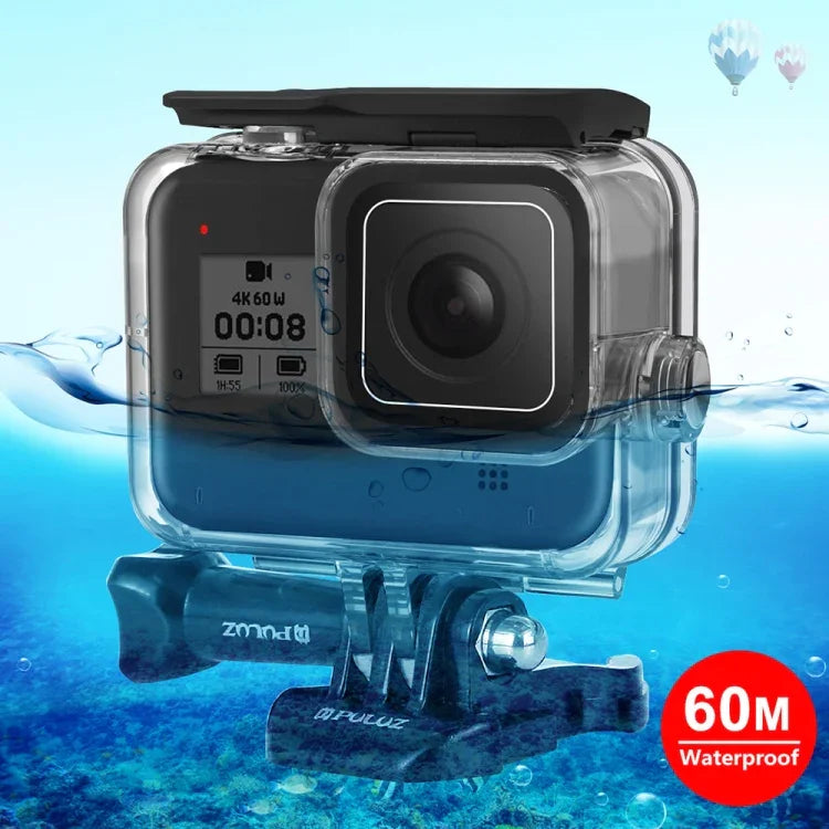 PULUZ 60m Unterwassergehäuse für GoPro HERO8 Black, wasserdicht