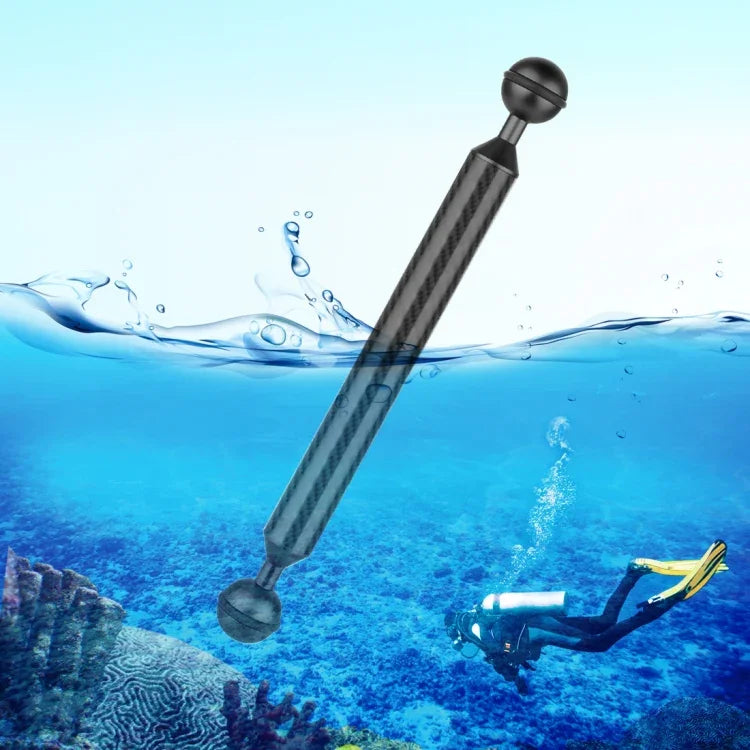 PULUZ 9 Zoll (23 cm) Länge, 20,8 mm Durchmesser, Doppelkugellager aus Kohlefaser, Kugeldurchmesser: 25 mm, 9 Zoll, Schwarz