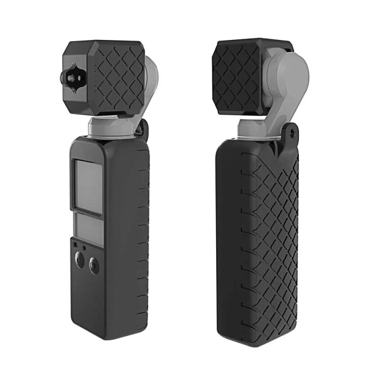 PULUZ 2-in-1 Silikon-Schutzhüllen-Set mit Diamantstruktur für DJI OSMO Pocket, für DJI OSMO Pocket