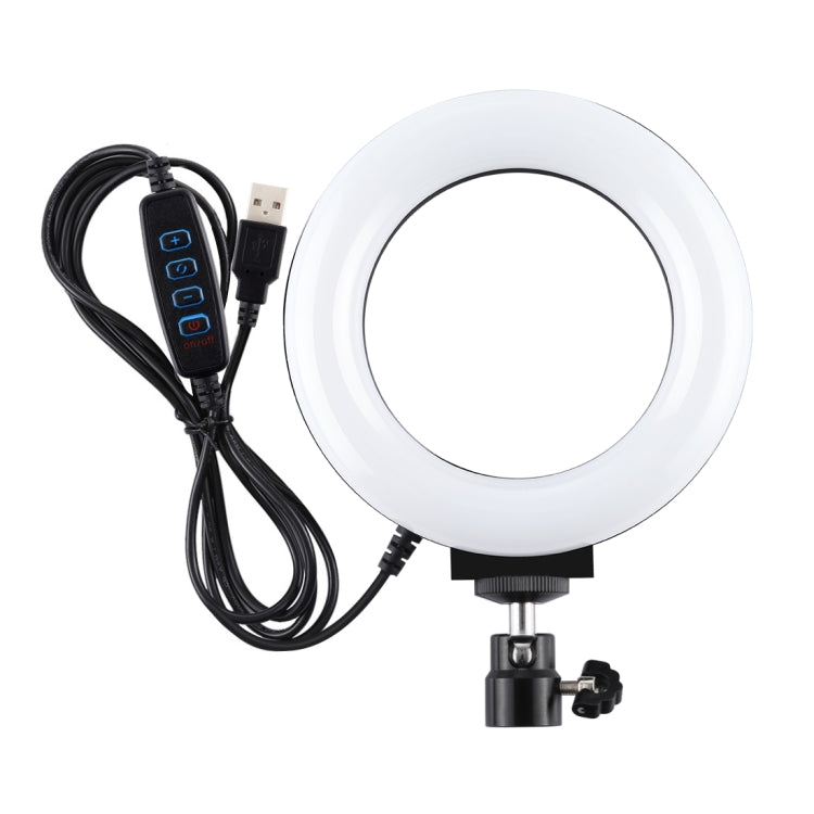PULUZ 4,7 Zoll 12cm USB 3 Modi dimmbares LED-Ring Selfie Beauty Vlogging Fotografie Videolicht mit Stativ-Kugelkopf, 4,7 Zoll mit Kugelkopf