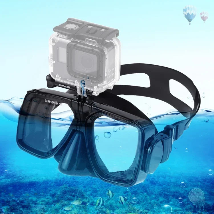 PULUZ Wassersport-Tauchausrüstung Tauchermaske Schwimmbrille für GoPro, Insta360, DJI und andere Action-Kameras