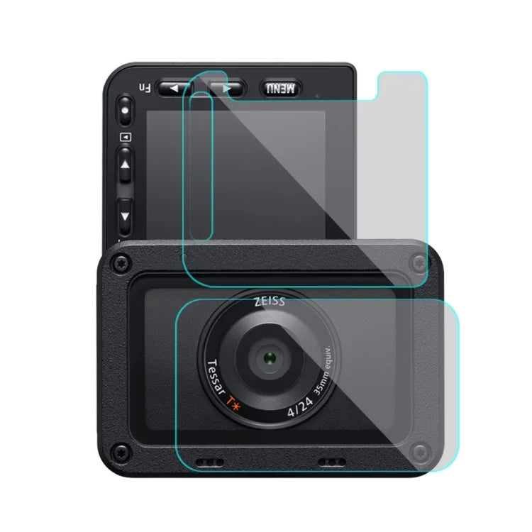 PULUZ Frontlinse und rückseitiges LCD-Display, flexible Anti-Fingerprint-AF-HD-Folie für Sony RX0 II / RX0, für Sony RX0 II
