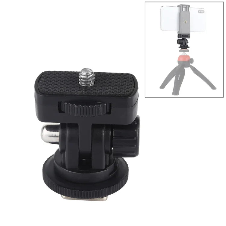 PULUZ 1/4-Zoll-Schraubgewinde-Blitzschuh-Stativadapter, Montageadapter