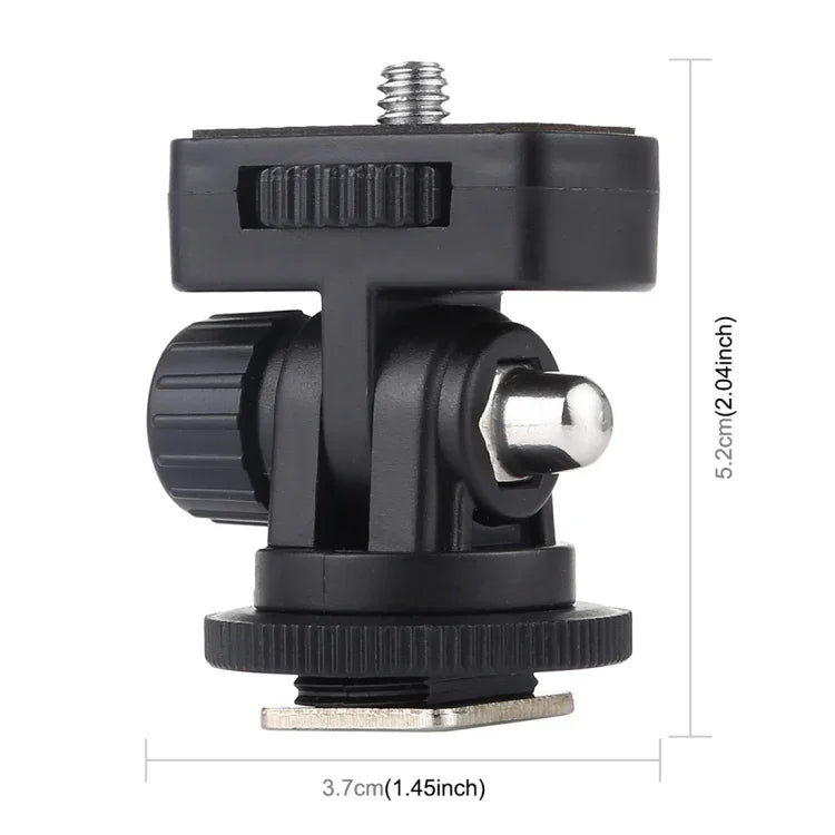 PULUZ 1/4-Zoll-Schraubgewinde-Blitzschuh-Stativadapter, Montageadapter
