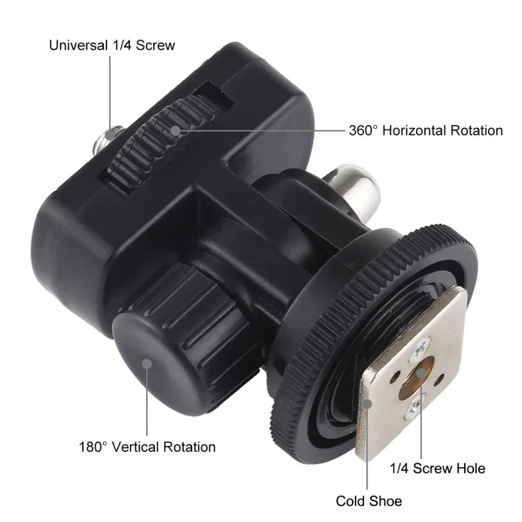 PULUZ 1/4-Zoll-Schraubgewinde-Blitzschuh-Stativadapter, Montageadapter