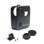 PULUZ Gehäuse für GoPro Fusion, CNC-gefrästes Aluminium-Schutzgehäuse mit Basishalterung und Objektivdeckeln, für GoPro Fusion