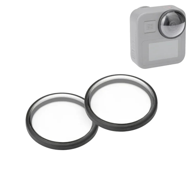 2 Stück PULUZ Acryl-Schutzlinsenabdeckung für GoPro Max, Linsenabdeckung