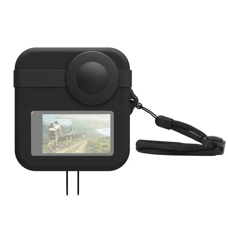 PULUZ Silikon-Schutzhülle für GoPro Max mit zwei Objektivdeckeln + Gehäuse