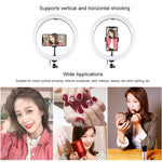 PULUZ 11,8 Zoll 30cm USB 3 Modi dimmbarer Dual Farbtemperatur LED gewölbter Diffusor Licht Ring Vlogging Selfie Fotografie Video Licht mit Telefonhalterung, 11,8 Zoll