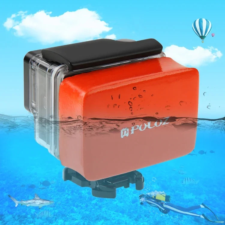PULUZ Schwimmschwamm mit Klebeaufkleber für GoPro, Insta360, DJI und andere Action-Kameras, Schwamm mit Aufkleber