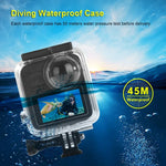 PULUZ 45m Unterwassergehäuse, wasserdicht, Tauchkoffer für GoPro MAX, mit Schnallenhalterung und Schraube, wasserdichtes Gehäuse
