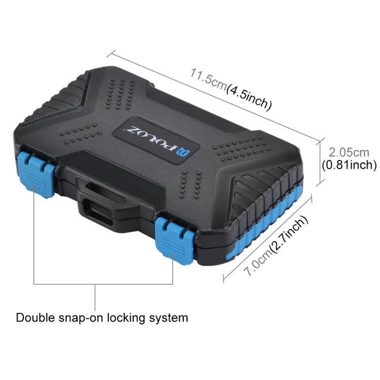 PULUZ Kartenleser + 22-in-1-Speicherkartenetui für 1 Standard-SIM + 2 Micro-SIM + 2 Nano-SIM + 3 CF + 7 SD + 6 TF + 1 Kartensteckdose, 22 in 1 + Kartenleser