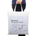 PULUZ 30 cm Faltbares, tragbares Ringlicht-Set für Fotostudios mit 6 farbigen Hintergründen (Schwarz, Weiß, Gelb, Rot, Grün, Blau), Maße (aufgeklappt): 31 cm x 31 cm x 32 cm, 30 cm Box
