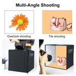 PULUZ 30cm Folding Ring Light Photo Lighting Studio Shooting Tent Box Kit with 6 Colors Black / White / Orange / Red / Green / Blue Backdrops, 30cm Box Black