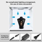 PULUZ 40cm Faltbares, tragbares Fotostudio-Zelt-Set mit dimmbarem Weißlicht und 6 farbigen Hintergründen (Schwarz, Orange, Weiß, Rot, Grün, Blau), 40cm Box (US), 40cm Box (UK), 40cm Box (EU), 40cm Box (AU)