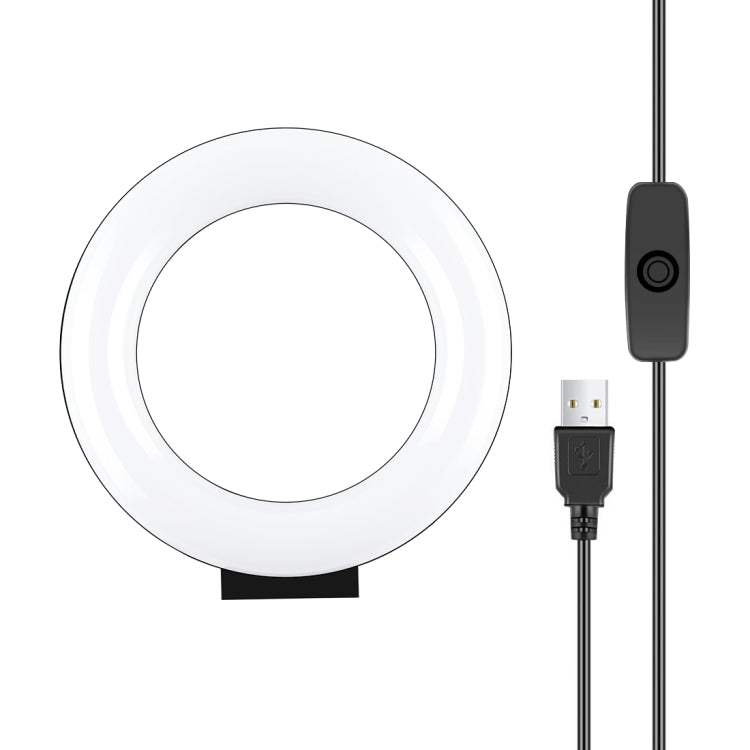 PULUZ 4,7 Zoll 12cm gebogene Oberfläche USB Weißes Licht LED Ring Selfie Beauty Vlogging Fotografie Video Licht, 4,7 Zoll