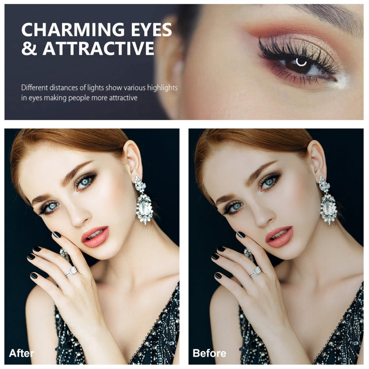 PULUZ 4,7 Zoll 12cm gebogene Oberfläche USB Weißes Licht LED Ring Selfie Beauty Vlogging Fotografie Video Licht, 4,7 Zoll