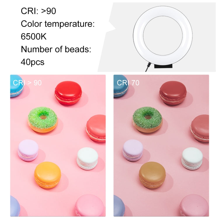 PULUZ 4,7 Zoll 12cm gebogene Oberfläche USB Weißes Licht LED Ring Selfie Beauty Vlogging Fotografie Video Licht, 4,7 Zoll