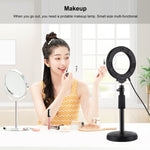 PULUZ 4,7 Zoll 12cm gebogene Oberfläche USB Weißes Licht LED Ring Selfie Beauty Vlogging Fotografie Video Licht, 4,7 Zoll