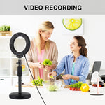 PULUZ 4,7 Zoll 12cm gebogene Oberfläche USB Weißes Licht LED Ring Selfie Beauty Vlogging Fotografie Video Licht, 4,7 Zoll