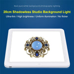 PULUZ 20cm LED-Schattenfrei-Leuchtmatte für Fotostudioboxen, 20cm Schattenfrei