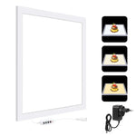 PULUZ 1000LM LED Acryl-Lichtmatte ohne Polaritätsverzerrung, dimmbar, schattenfrei, mit Schalter für 40cm Fotostudiobox, Licht (US), Licht (UK), Licht (EU)
