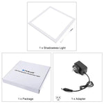 PULUZ 1000LM LED Acryl-Lichtmatte ohne Polaritätsverzerrung, dimmbar, schattenfrei, mit Schalter für 40cm Fotostudiobox, Licht (US), Licht (UK), Licht (EU)