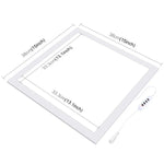 PULUZ 1000LM LED Acryl-Lichtmatte ohne Polaritätsverzerrung, dimmbar, schattenfrei, mit Schalter für 40cm Fotostudiobox, Licht (US), Licht (UK), Licht (EU)
