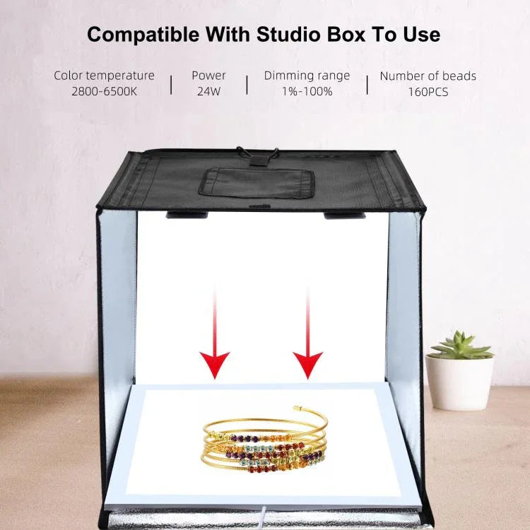PULUZ 1000LM LED Acryl-Lichtmatte ohne Polaritätsverzerrung, dimmbar, schattenfrei, mit Schalter für 40cm Fotostudiobox, Licht (US), Licht (UK), Licht (EU)