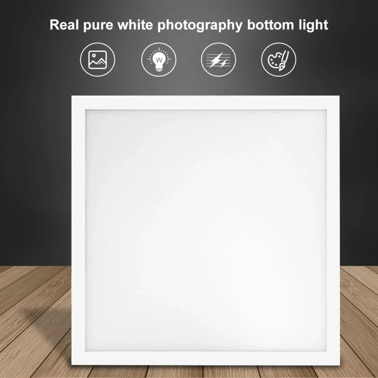 PULUZ 1000LM LED Acryl-Lichtmatte ohne Polaritätsverzerrung, dimmbar, schattenfrei, mit Schalter für 40cm Fotostudiobox, Licht (US), Licht (UK), Licht (EU)