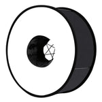 PULUZ 45cm Round Style Macro and Portrait Softbox SpeedLite Flash Light Foldable Diffuser, 45cm Round