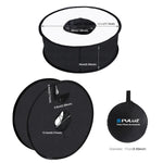 PULUZ 45cm Round Style Macro and Portrait Softbox SpeedLite Flash Light Foldable Diffuser, 45cm Round