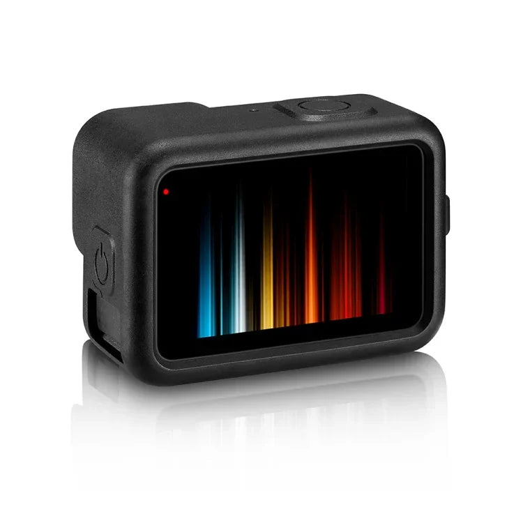 PULUZ Silikon-Schutzhülle mit Handschlaufe und Objektivabdeckung für GoPro HERO12 Black /11 Black /10 Black /9 Black, für GoPro HERO9 Black
