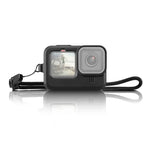 PULUZ Silikon-Schutzhülle mit Handschlaufe und Objektivabdeckung für GoPro HERO12 Black /11 Black /10 Black /9 Black, für GoPro HERO9 Black