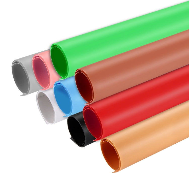 PULUZ Fotografie-Hintergrund PVC-Papier-Sets für Studiozeltbox, Größe: 121cm x 58cm, Hintergrund 60cm(Blau), Hintergrund 60cm(Rot), Hintergrund 60cm(B), Hintergrund 60cm(W)