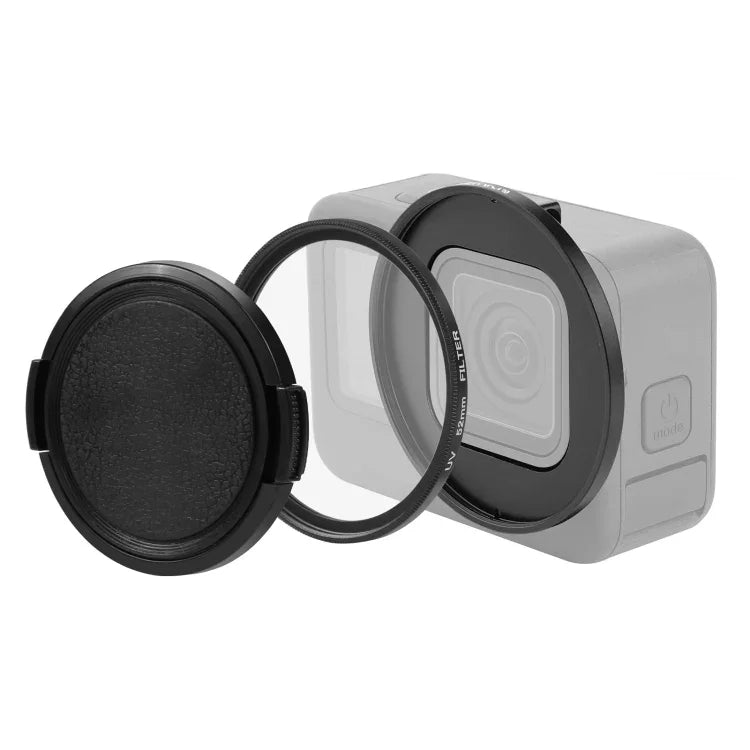 PULUZ 52-mm-UV-Linsenfilter für GoPro HERO12 Black /11 Black Mini /11 Black /10 Black /9 Black, mit Adapterring, UV-Filter