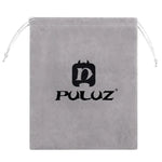 PULUZ Aufbewahrungstasche mit Kordelzug für GoPro, Insta360, DJI und anderes Action-Kamera-Zubehör, Flanelltasche, Größe: 24,5 cm x 20,5 cm, Nylon-Netztasche, Größe: 21,5 cm x 15,5 cm
